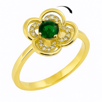 Altın Yeşil Taşlı Menekşe